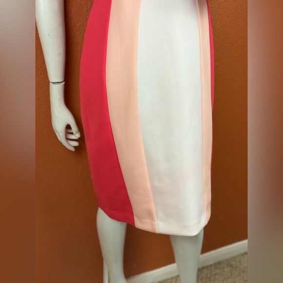 Calvin Klein Elegant Colorblock Sleeveless Sheath Dress Size 10 E54 - Picture 14 of 16